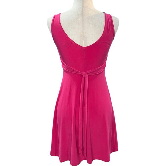 VTG 90s y2k Women's Pink Taboo Tie Back Babydoll Dress W/ Rhinestone Detailing - Picture 5 of 10